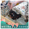 夏季连衣裙子碎花服装布料垂感diy手工时装微透珍珠雪纺印花布料